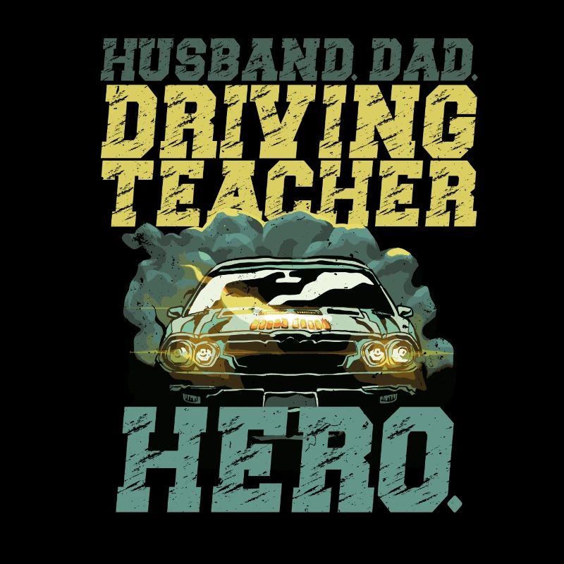 Instructeur de conduite Instructeur d’auto-école Professeur de conduite Papa