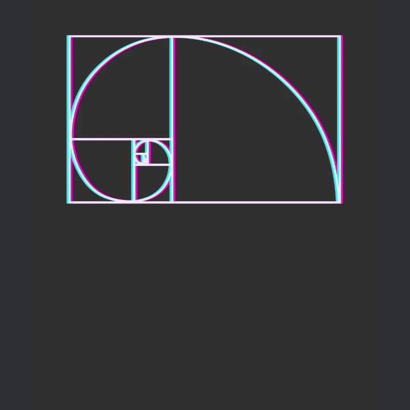 Fibonacci Spirale Glitch
