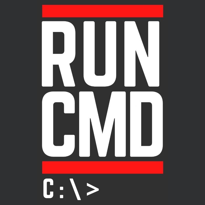 Run CMD Lustiger Spruch Informatik Nerd Code