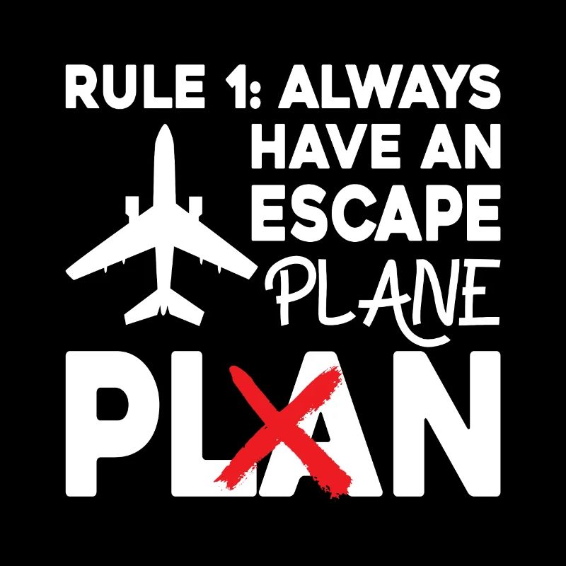 Airline Pilot Pun Escape Airplane Pilot