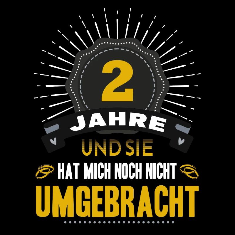 2 Hochzeitstag Mann 2 Jahre Ehe Baumwollhochzeit