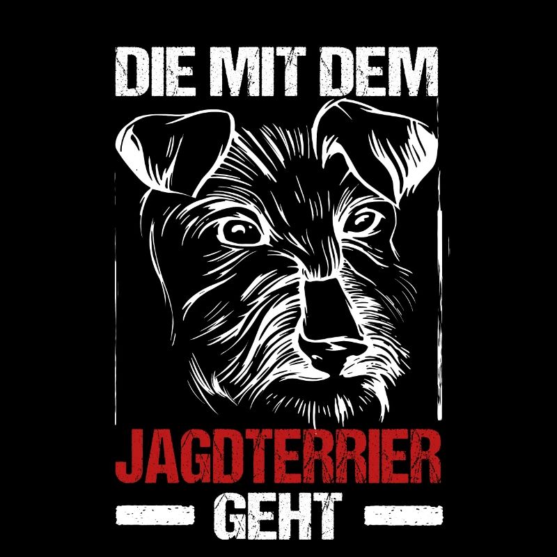 Die Mit Dem Jagdterrier Geht Hunde Frauchen Gassi