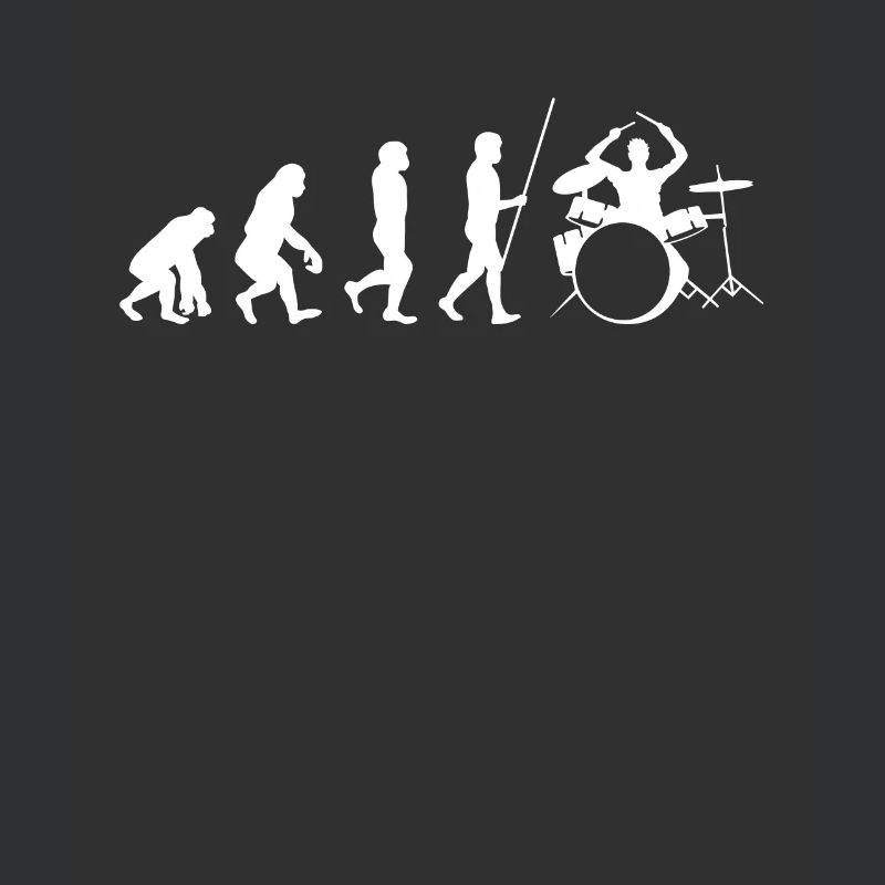 Schlagzeug Drummer Evolution Geschenk