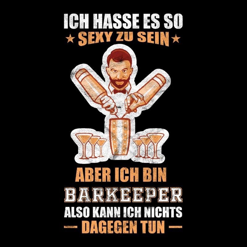 Kellner Barkeeper Gastronomie Spruch