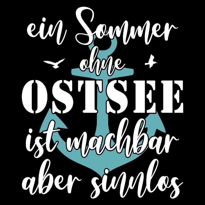 Ostsee Sommerurlaub lustiger Spruch