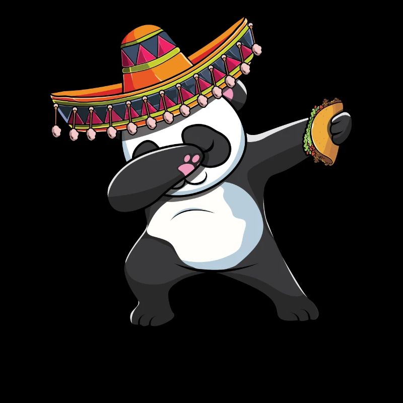 Dabbing Panda Mexique Mexique Happy Cinco De Mayo