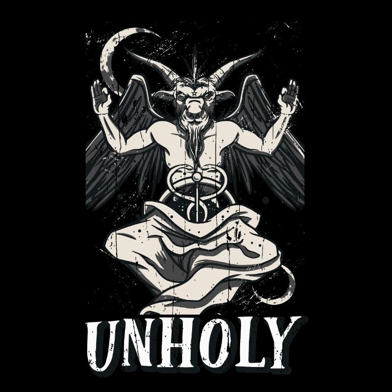 Baphomet Devil Tarot Card Occult Unholy Gothic