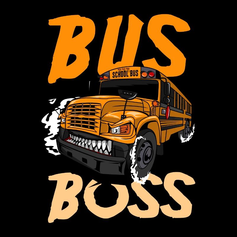 Lustiges Schulbusfahrer Schulbus Busfahrer
