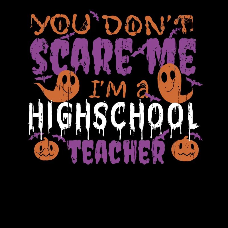 Ghost Pumpkin Highschool Teacher Halloween