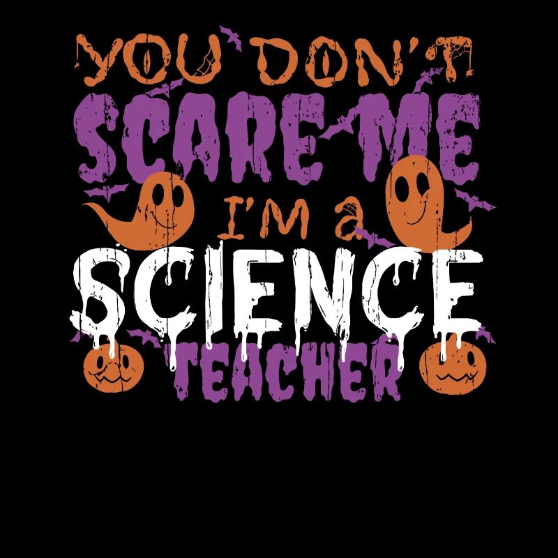 Ghost Pumpkin Science Teacher Halloween