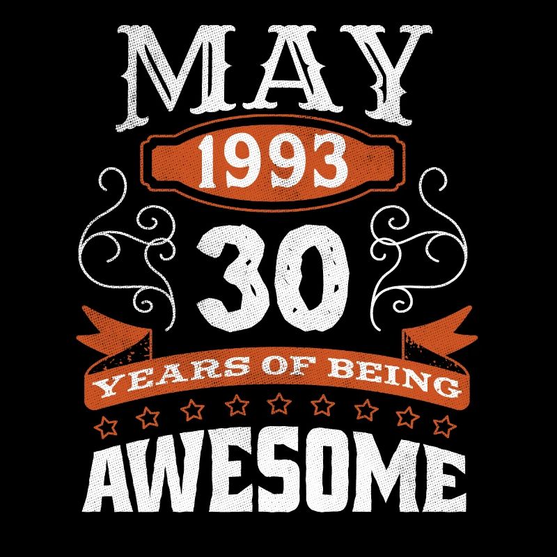Vintage May 1993 30 Year Old Birth Awesome