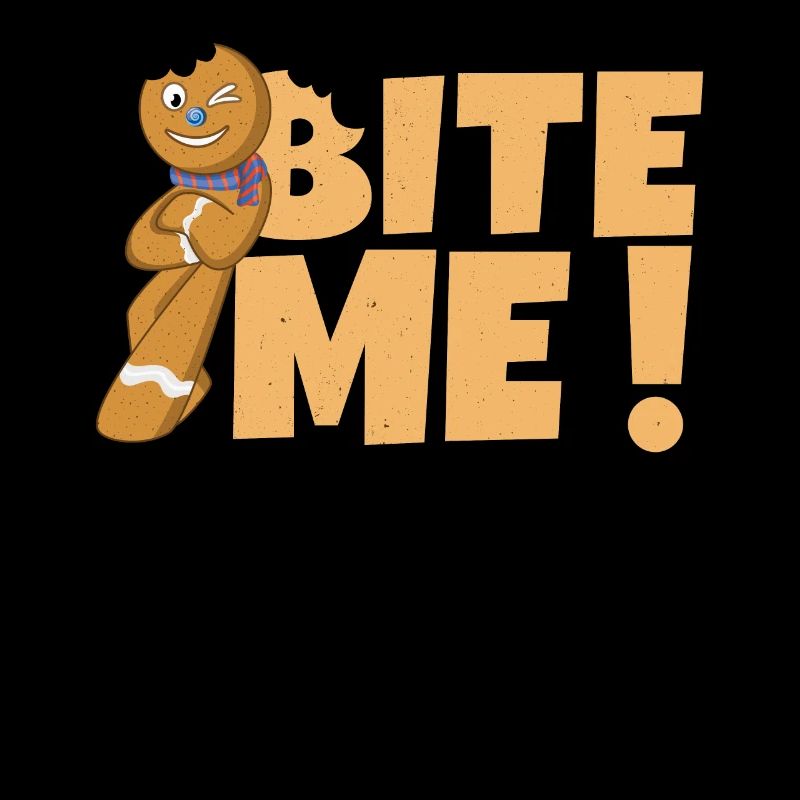Bite Cookie December Santa Joke Funny Christmas