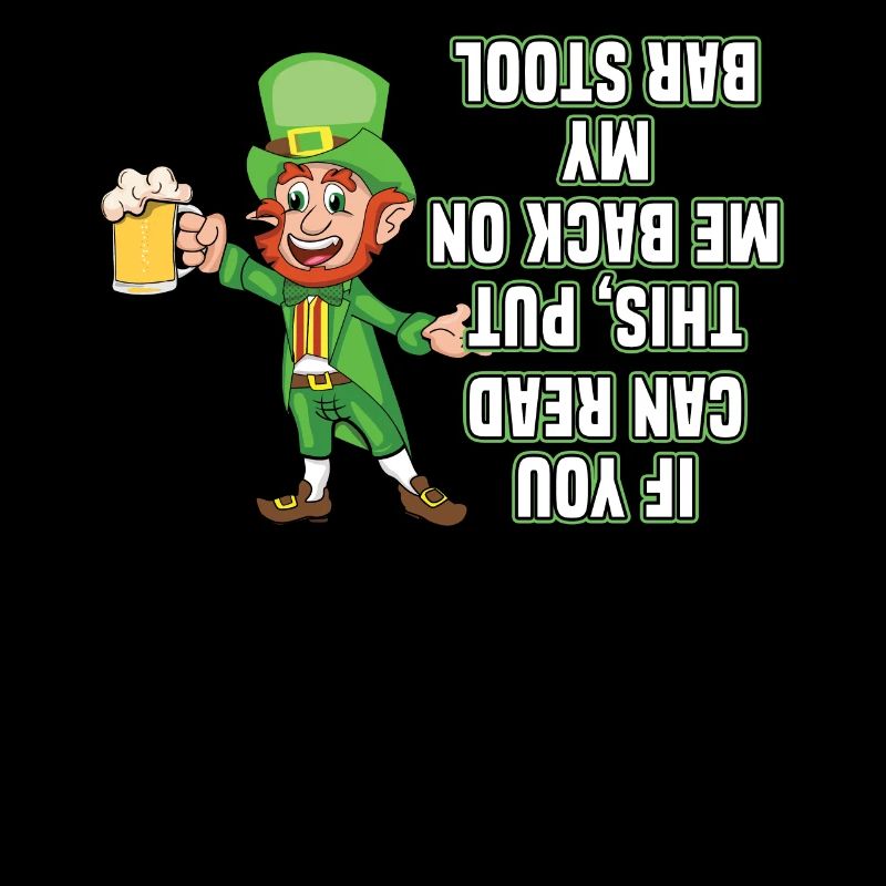 Drôle de lutin ivre trèfle Saint Patrick