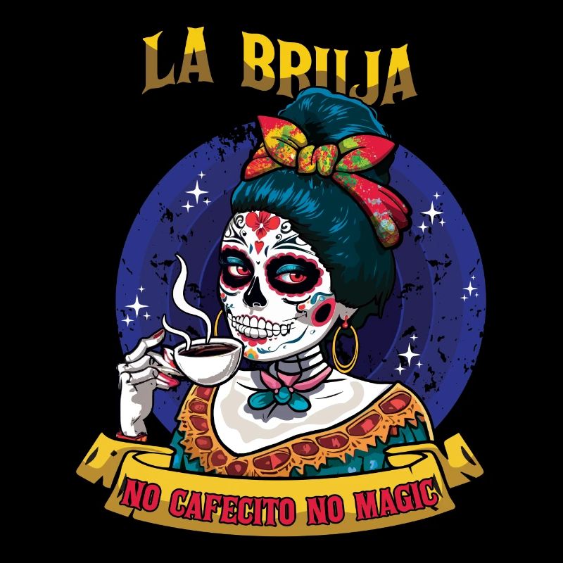 Pas de café Pas de Muertos magique Jour des morts