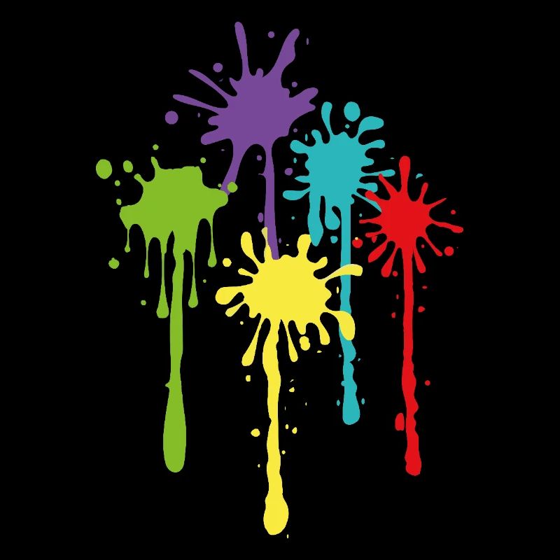 Karneval Bunte Farbkleckse