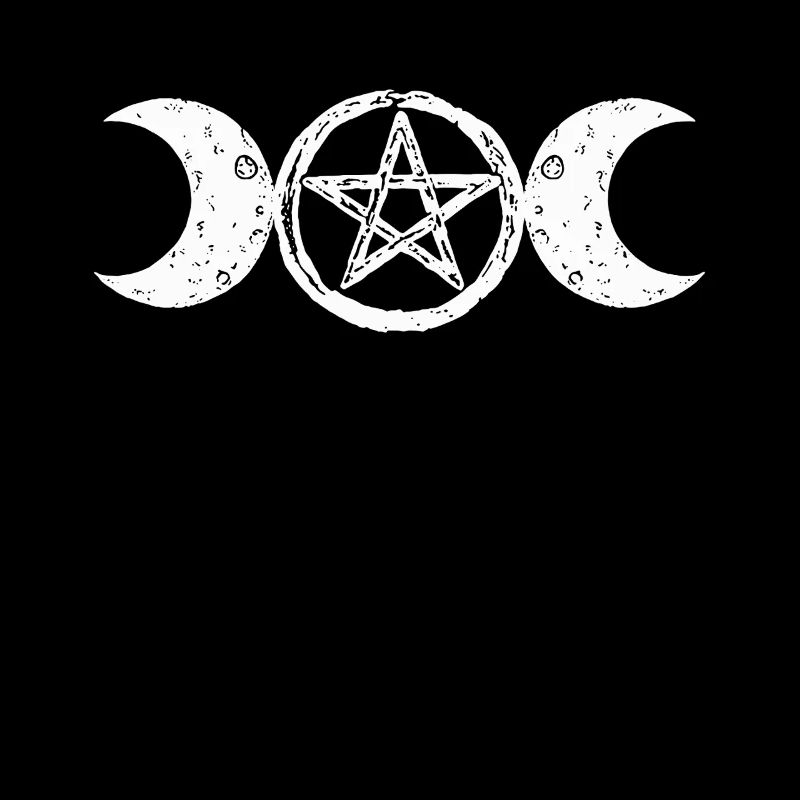Ostara Pentagram Moon Symbolism Art