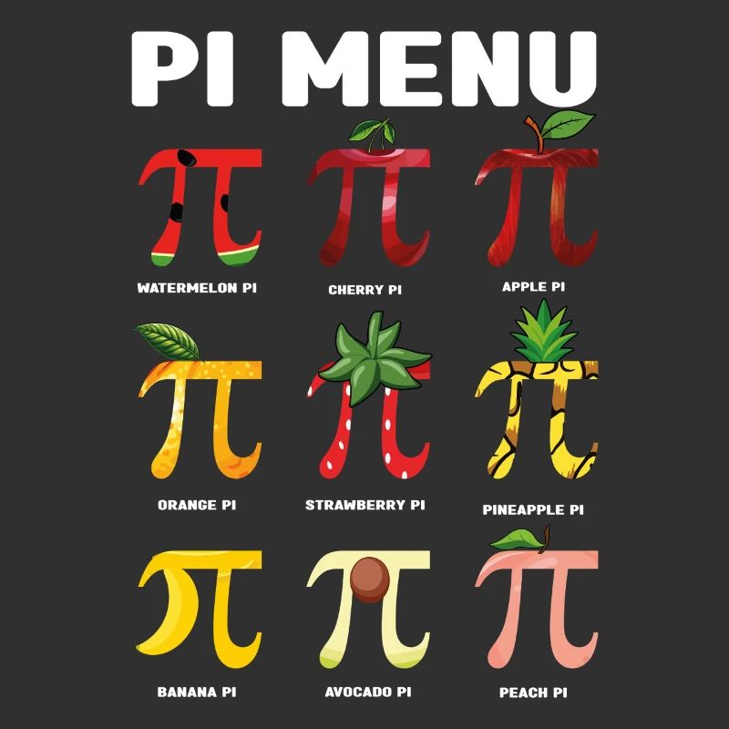 Pi Menu Fruit Pi Day Fun Math Art
