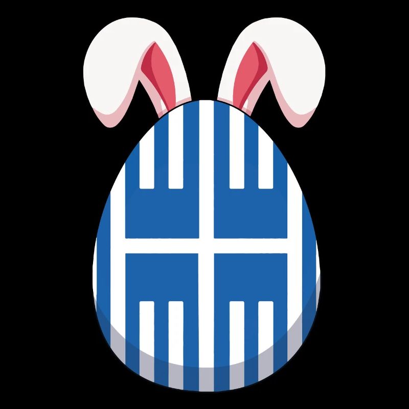 Greek Easter Egg with Ears Motif