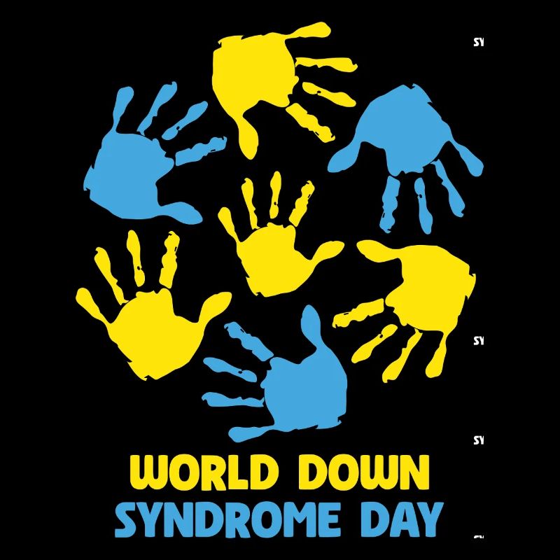 Welt Down Syndrom Tag Handabdrücke