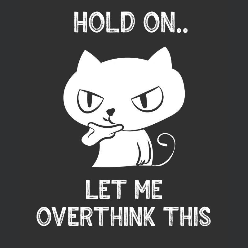 Hold on let me overthink this cat Overthinker fun