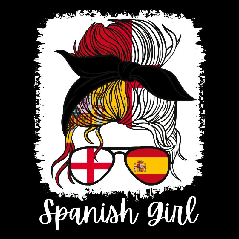 España Halb Englisch Halb Spanisch Mädchen Spanien chica