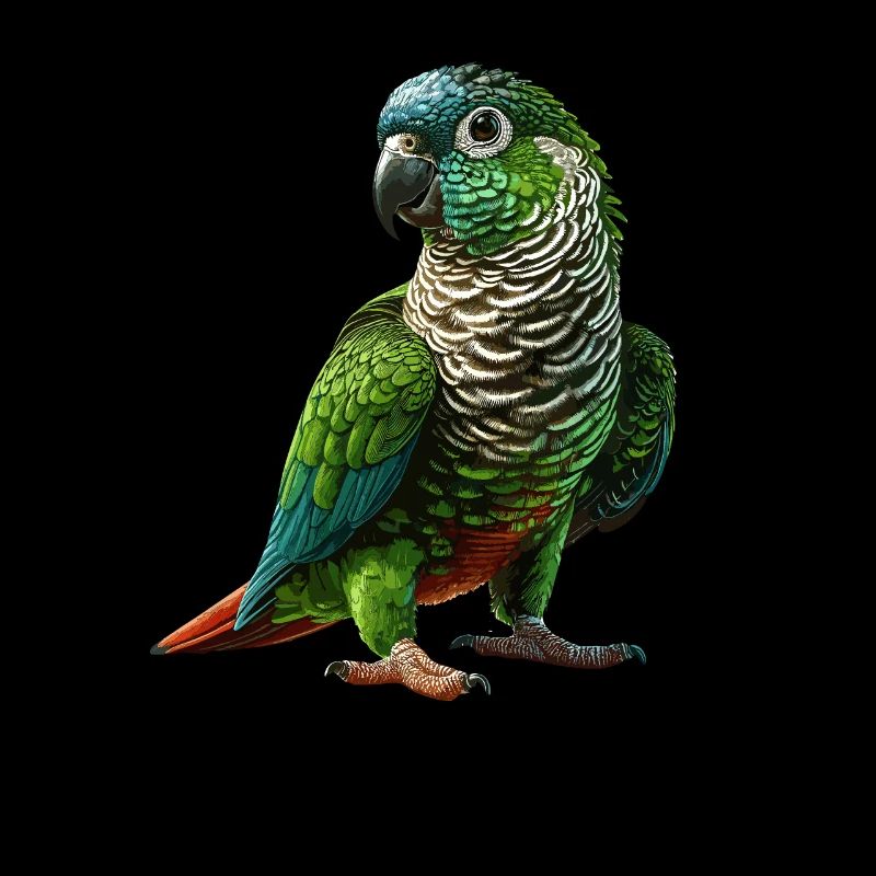 Green Cheeked Conure Drawing Conure Parrot