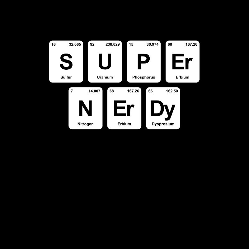 Periodensystem Elemente super nerdy
