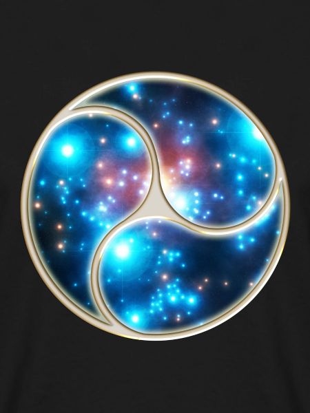 Yin Yang Balance Triskelion Galaxy Star Universe