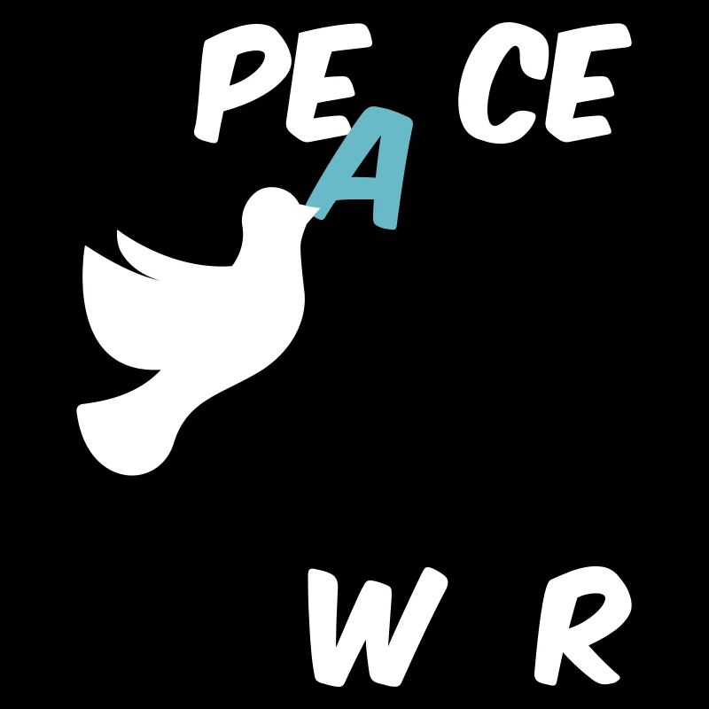 Stop War Peace Statement mit Friedenstaube