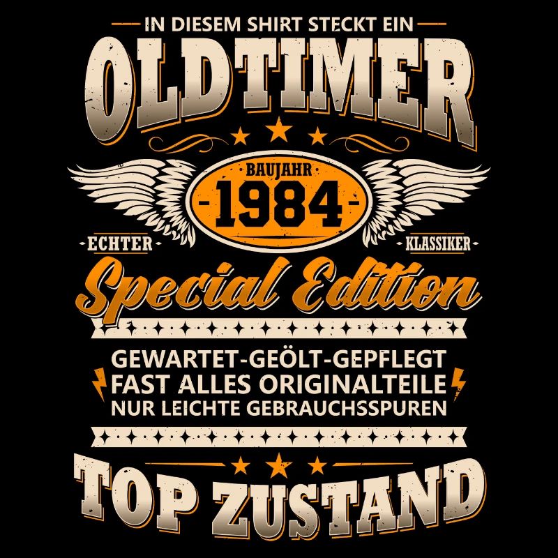 Baujahr 1984 - In diesem Shirt steckt ein Oldtimer