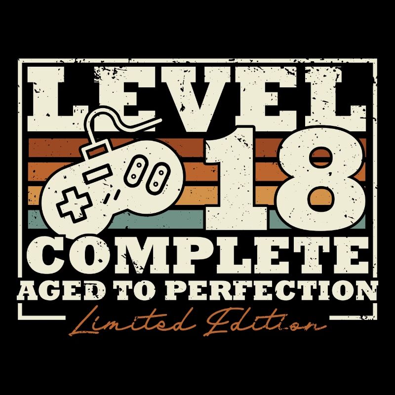 18 Birthday Level 18 Complete 18 Years Gift
