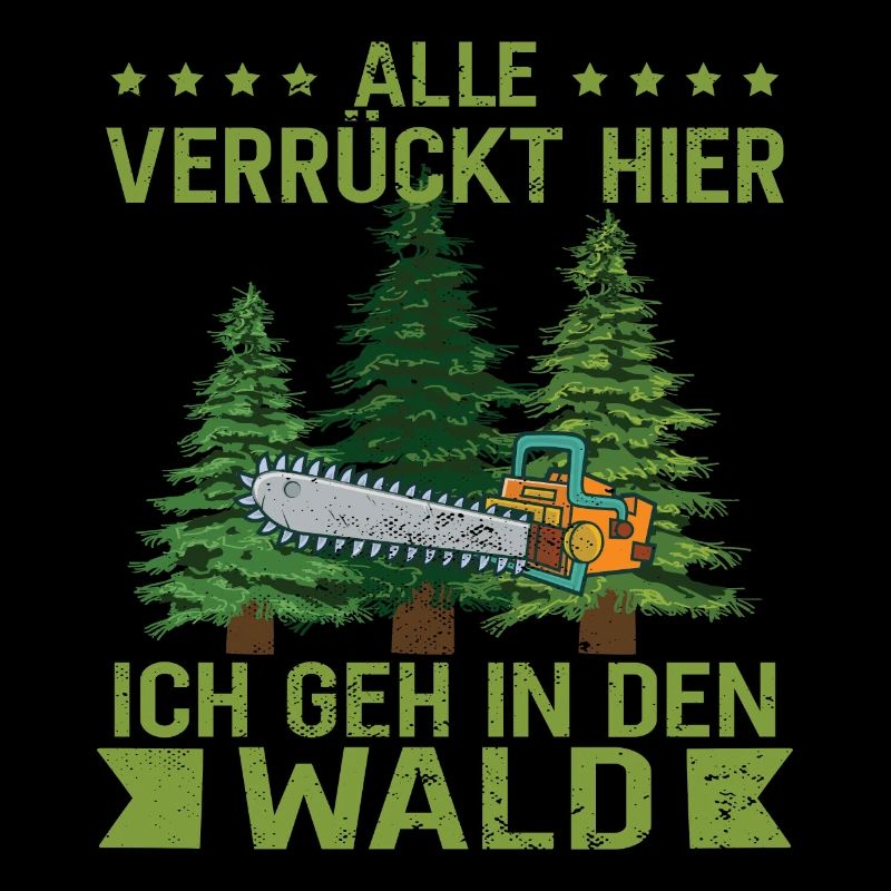 Holzfäller Waldarbeiter Holz machen
