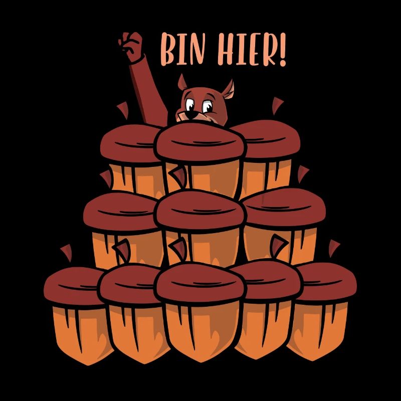 Eichhörnchen Bin hier