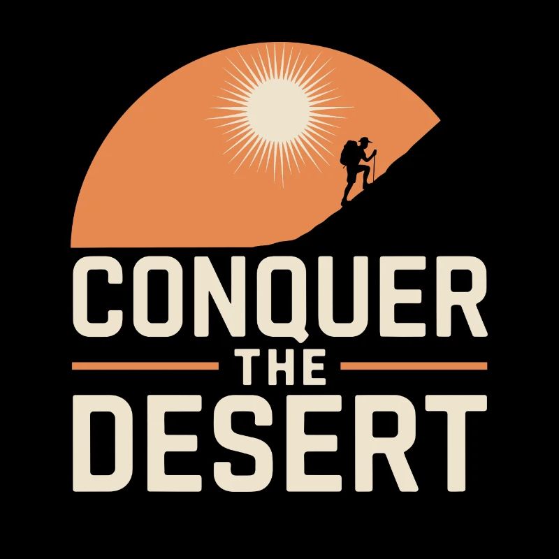 Desert wanderers, rugged trails and dry