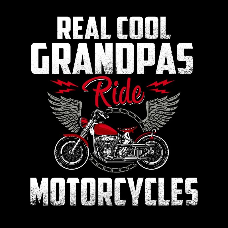Real Cool Grandpas ride Motorcycles - Biker Opa