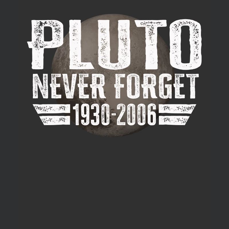 Never Forget Pluto Design Retro Style Funny Space