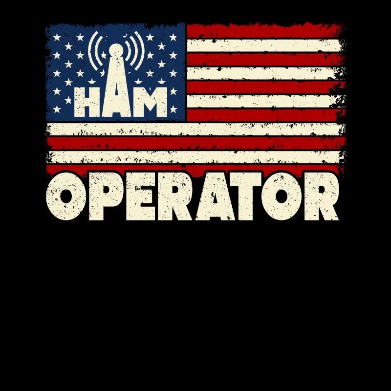 Opérateur de jambon Drapeau américain