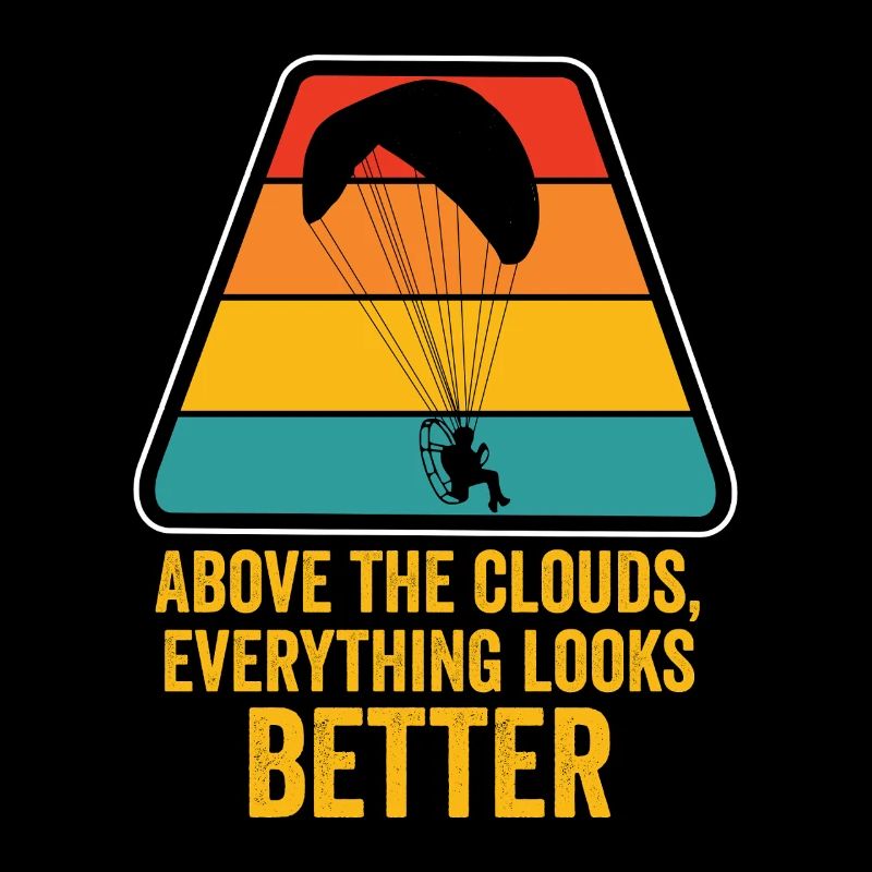 Über den Wolken Paramotor-Enthusiast
