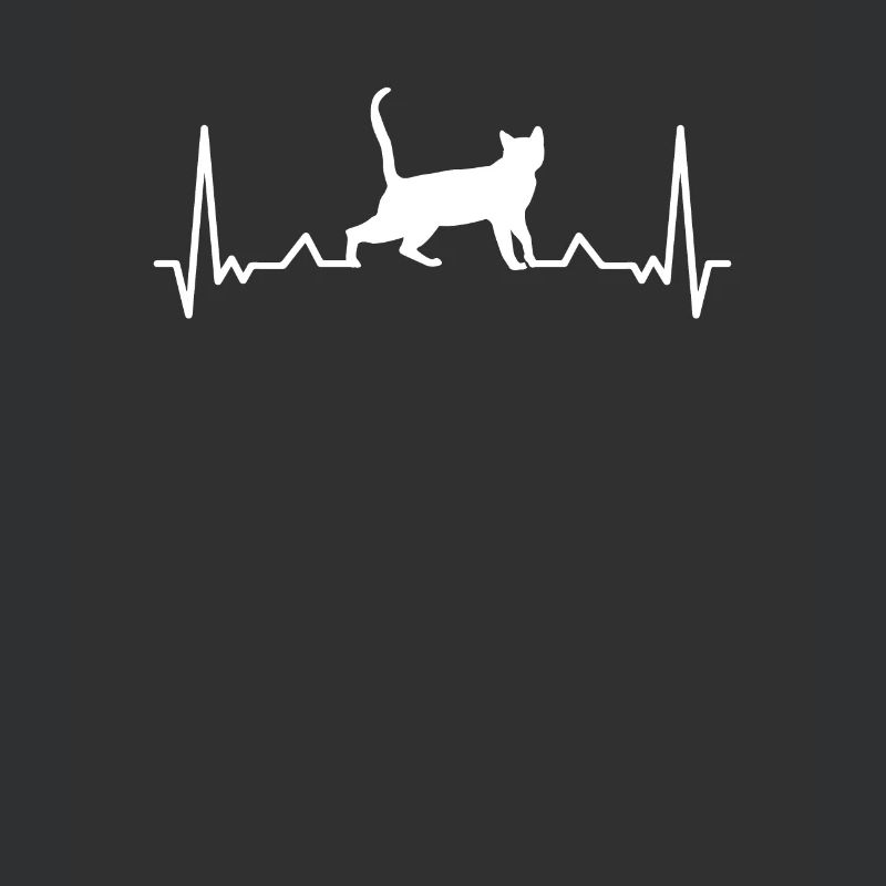 Herzschlag mit einer Katze - Orange Tabby Gray Tabby