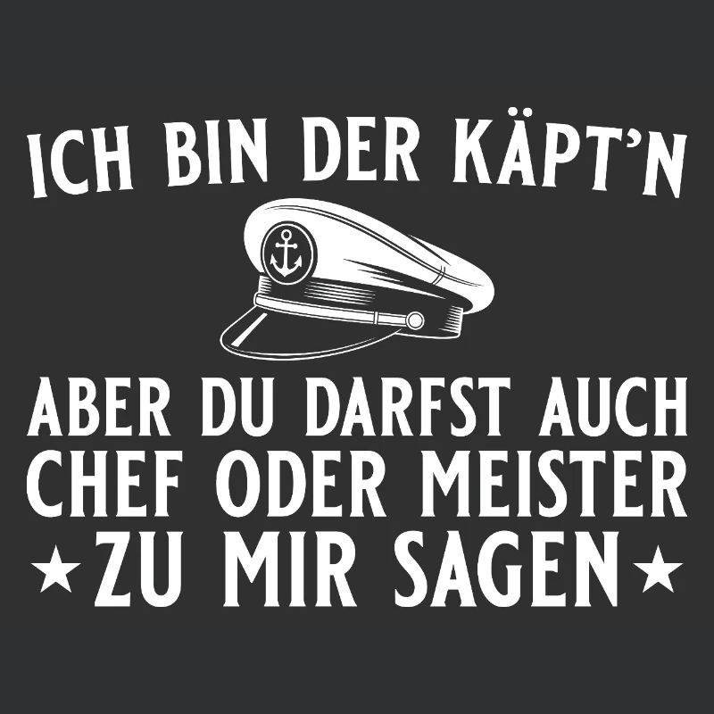 Kapitän Chef oder Meister - Bootsfahrer