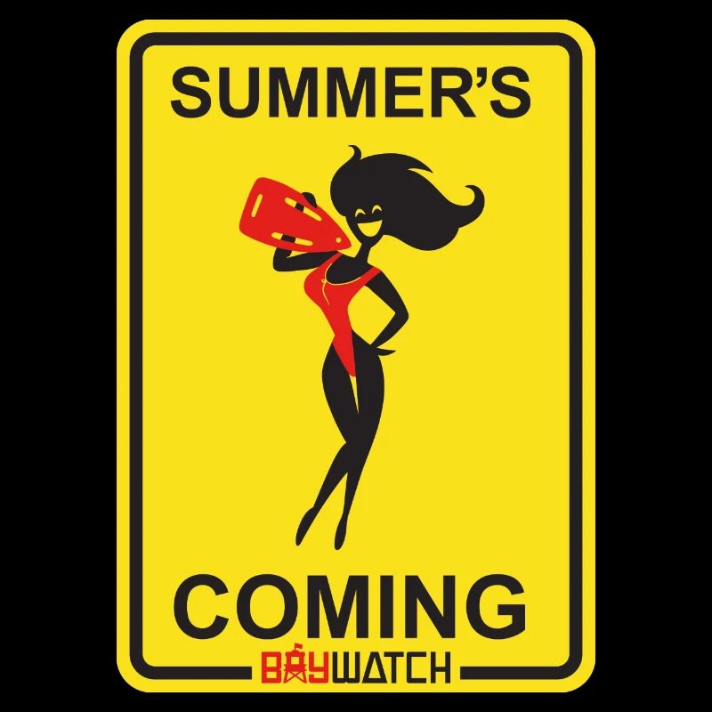Baywatch Panneau Summer´s Coming
