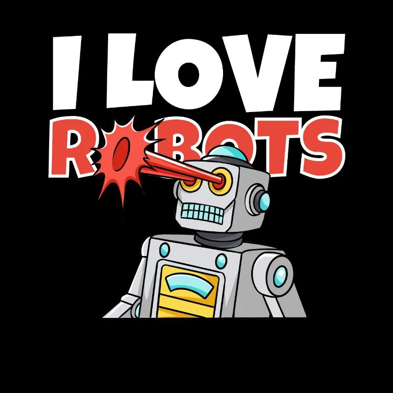 Funny Cool Robot Engineer Science Kid I Love
