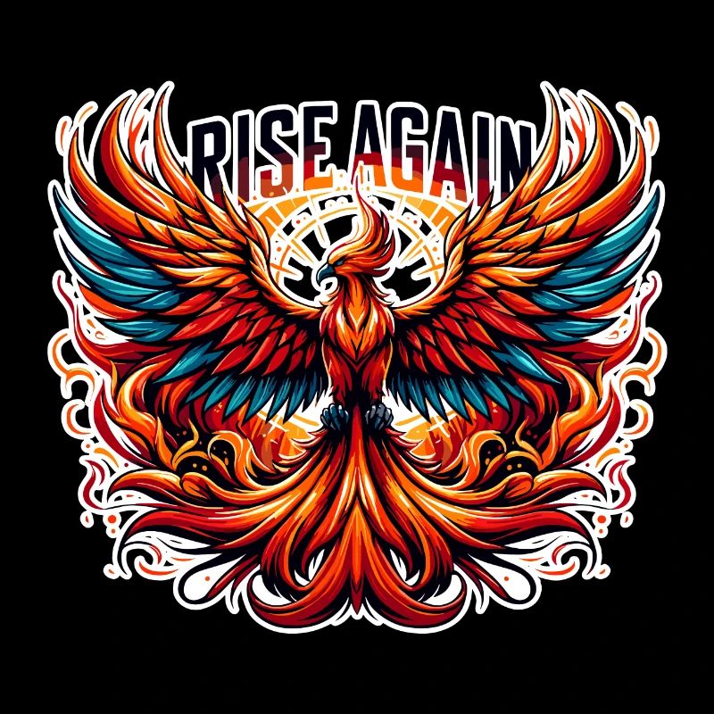 Rise Again - Phönix Illustration