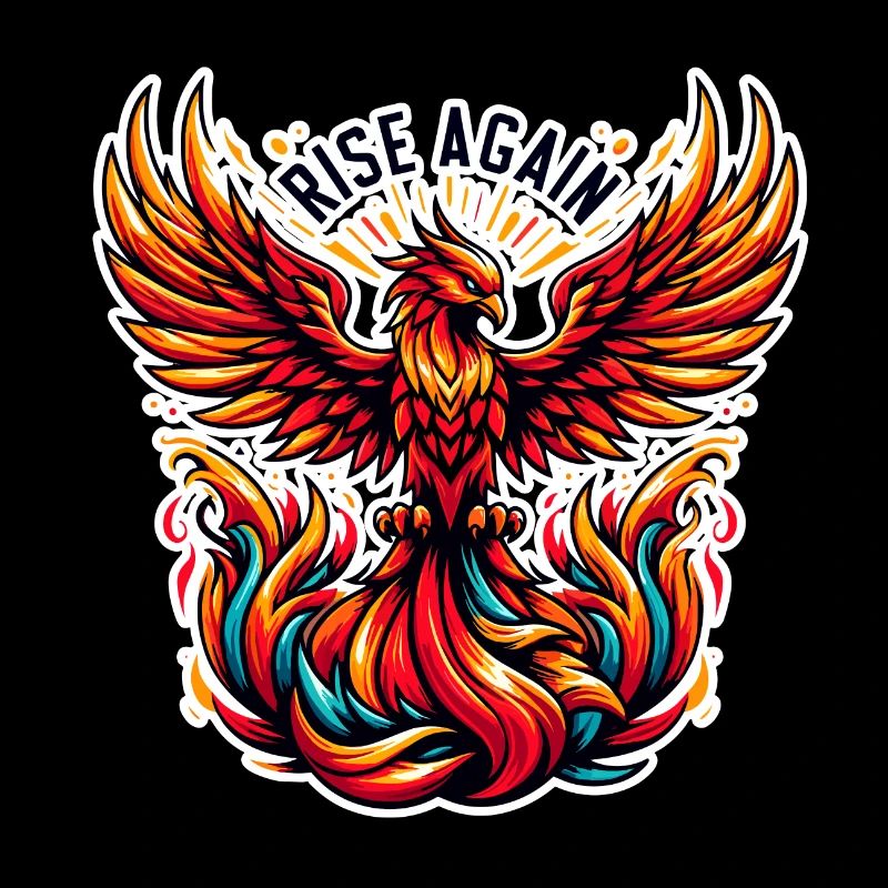 Rise Again - Phönix Illustration