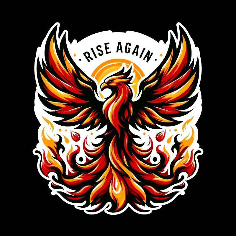Rise Again - Phönix Illustration