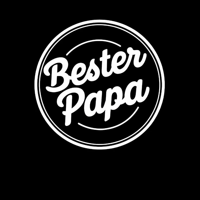 Best Dad Round Retro Style Emblem for Dads