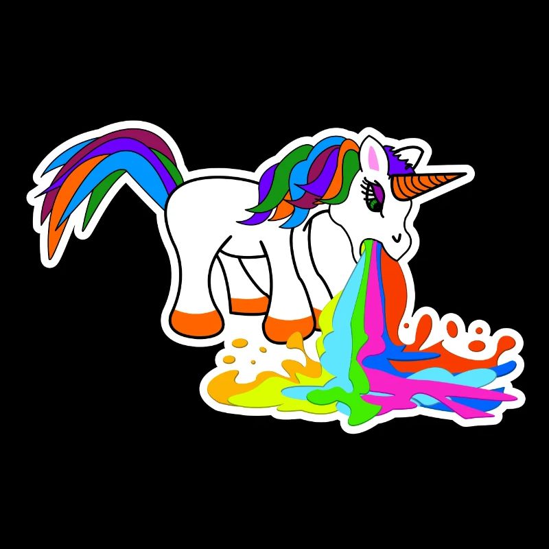 Süß Kotzendes Einhorn Geburtstag Pferd Geschenk