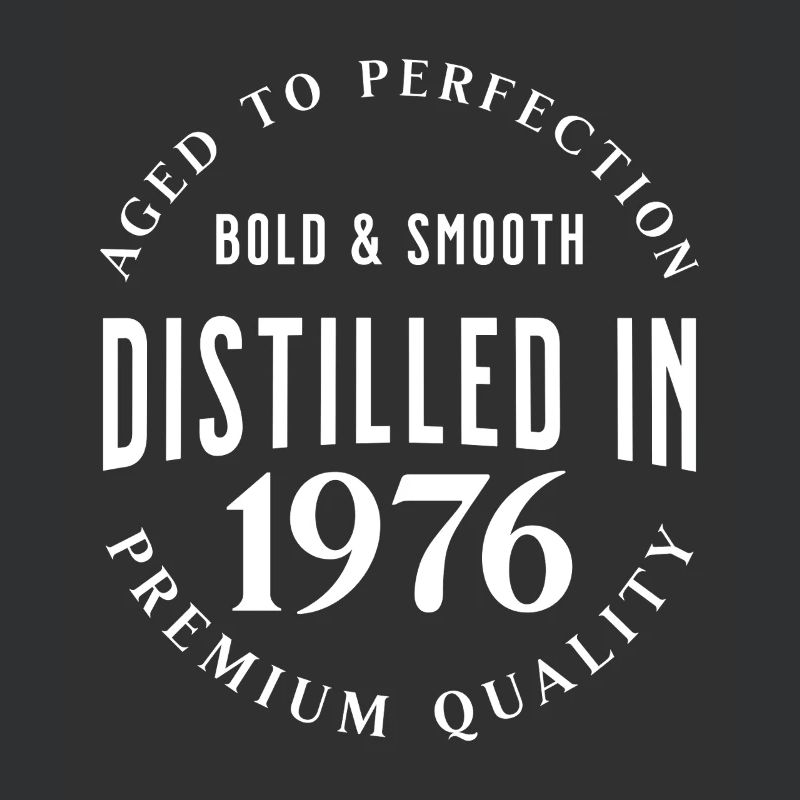 Distilled in 1976 Geburtstag Geschenkidee