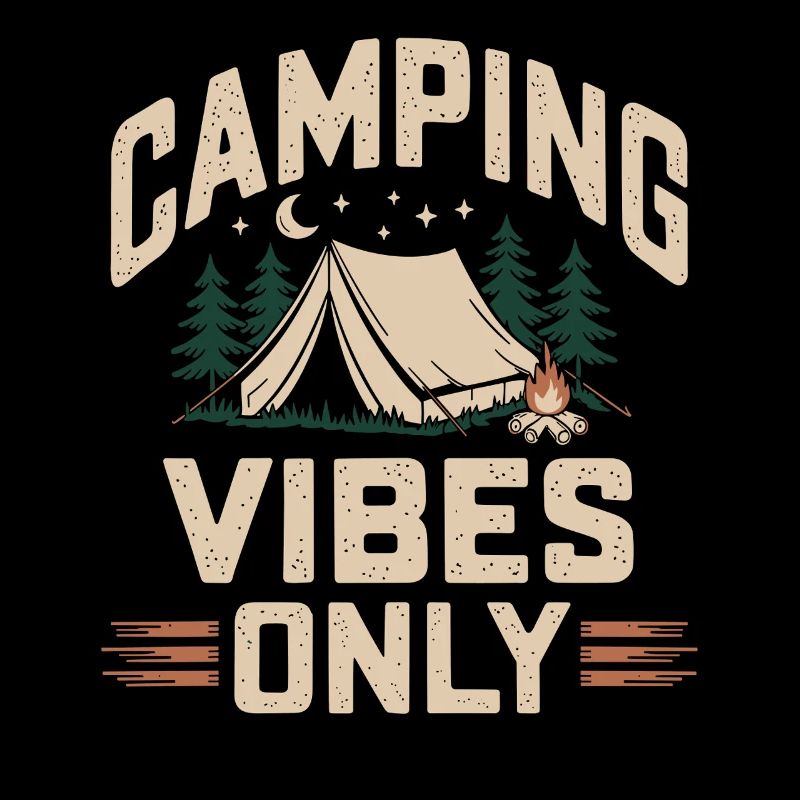Camping Vibes Camping Campfire Adventure Camper