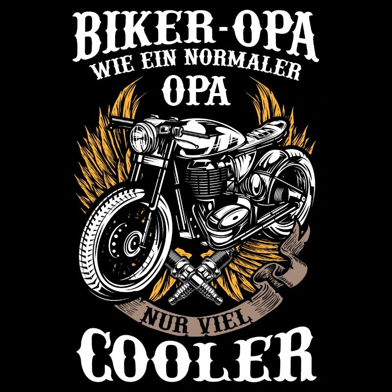 Motorrad Opa Biker Cooler Rentner Geschenk